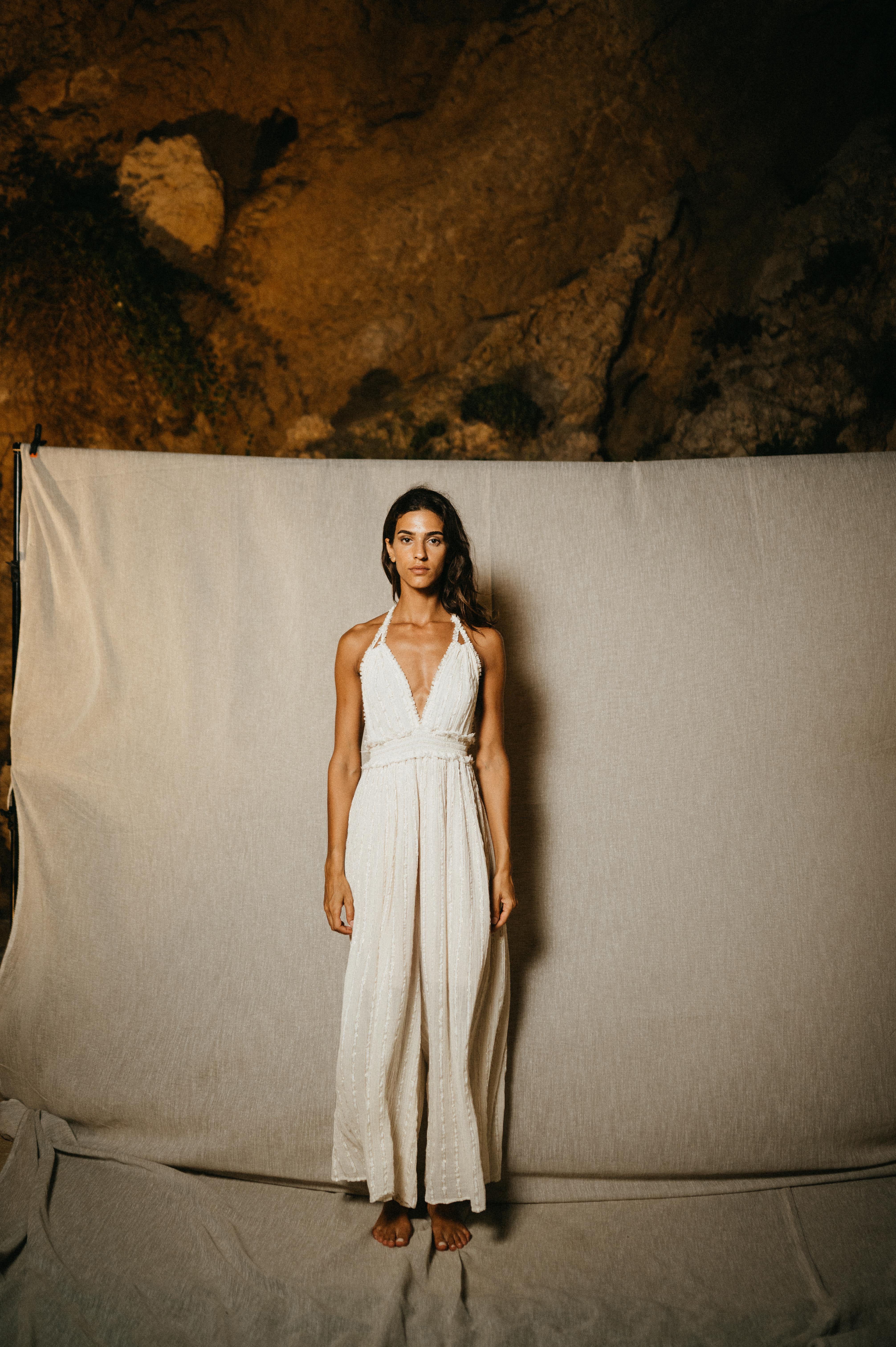 Naseem maxi jumpsuit with lurex